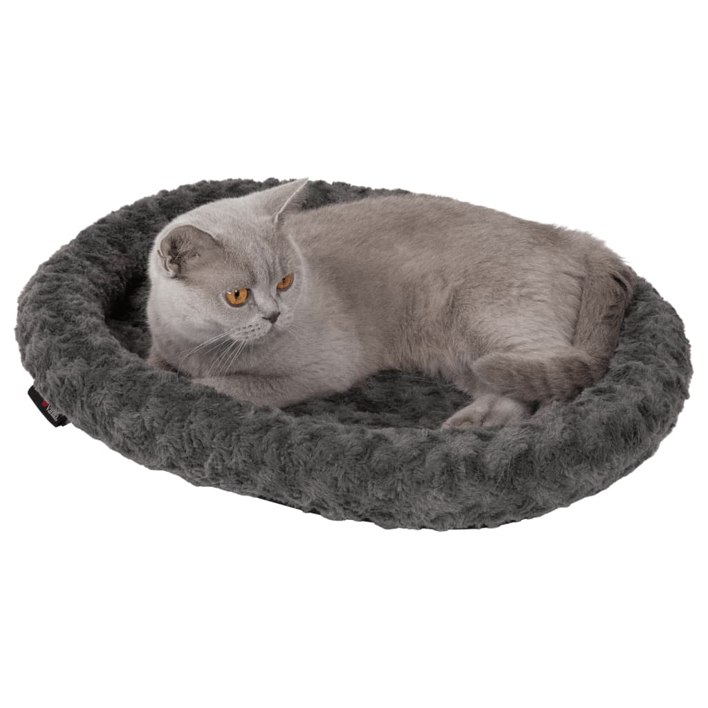 Jack and Vanilla Jack and Vanilla Huisdierenmand Softy XS 45x40x7 cm rosette grijs
