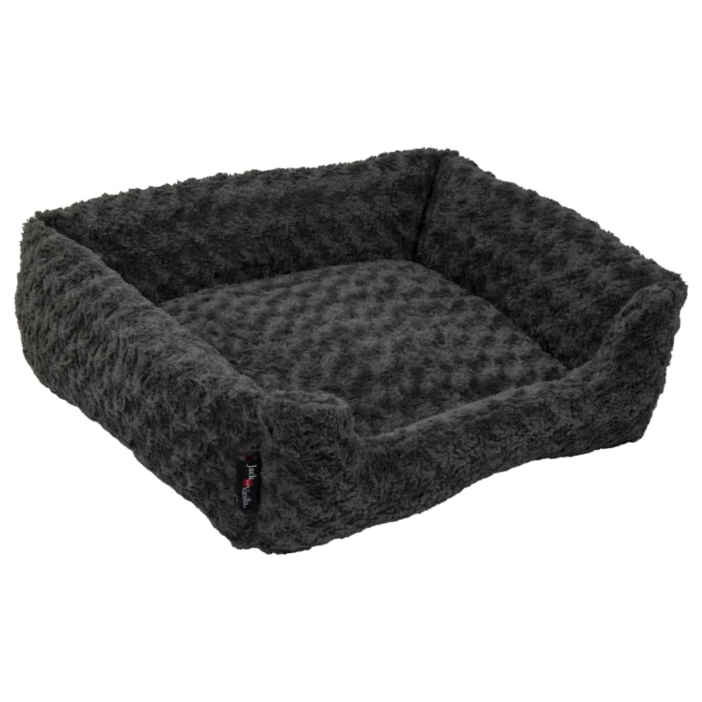 Jack and Vanilla Jack and Vanilla Huisdierenbank Softy S 60x52x18 cm rosette grijs