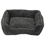 Jack and Vanilla Jack and Vanilla Huisdierenbank Softy S 60x52x18 cm rosette grijs