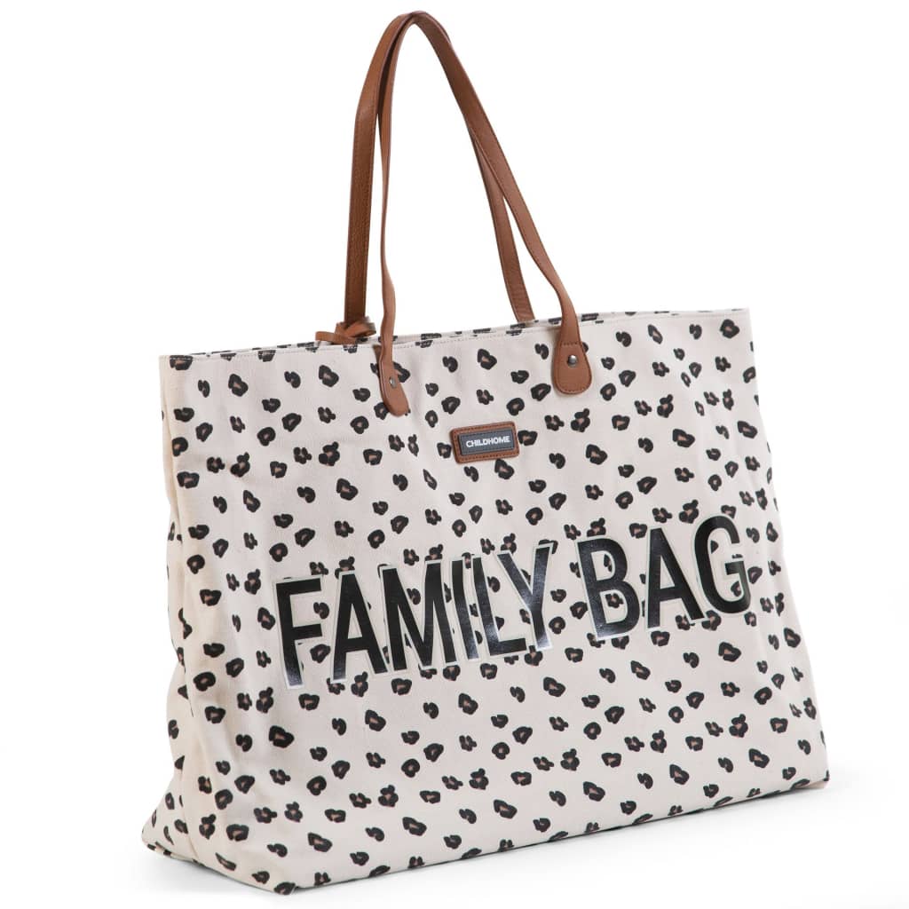CHILDHOME CHILDHOME Verzorgingstas Family Bag luipaardmotief canvas