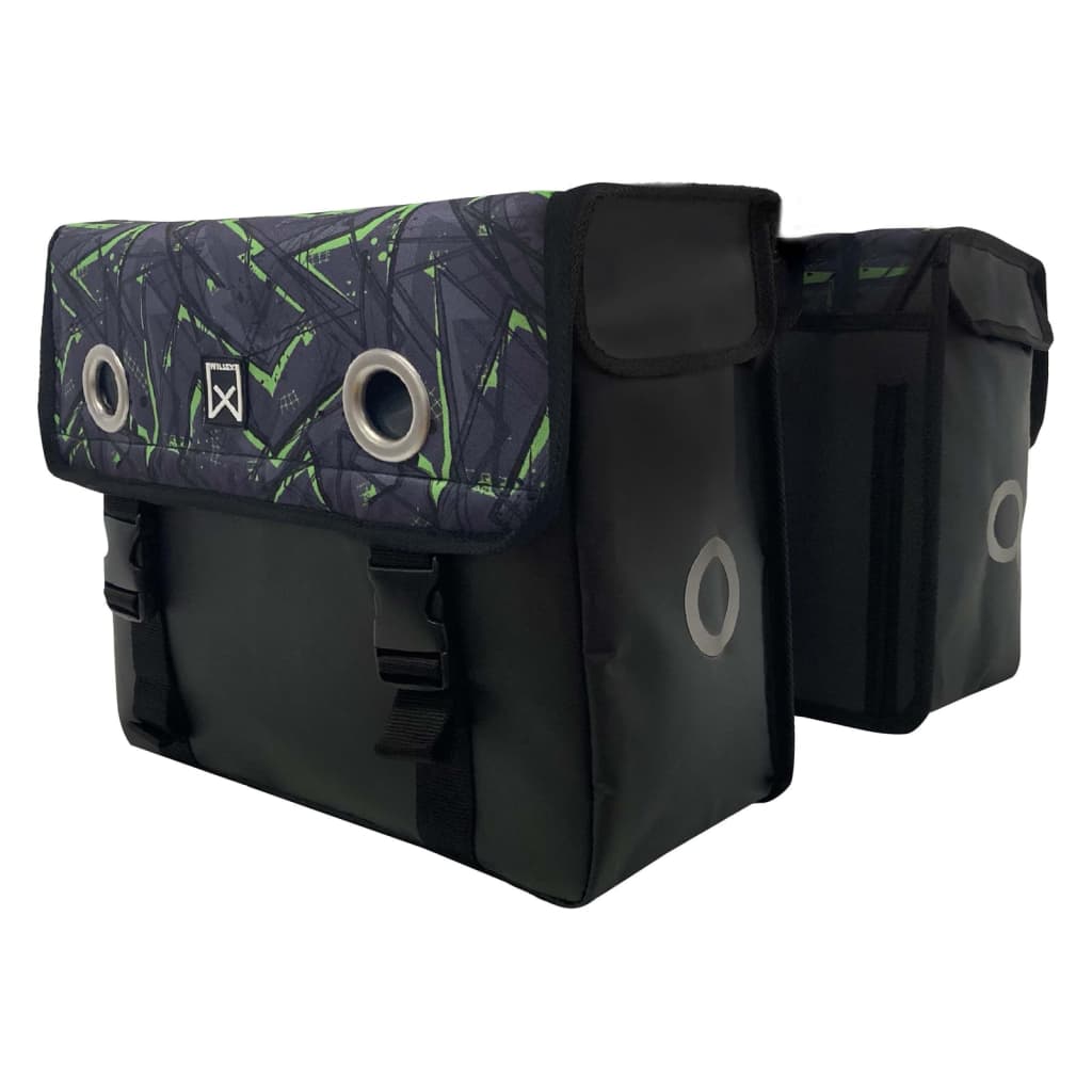 Willex Willex Fietstassen Tarpaulin 30 L groen en zwart