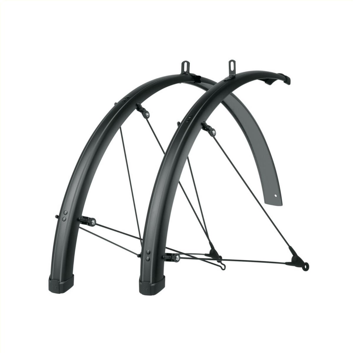 Sks bleumels stripes 55mm spatbord set, zwart