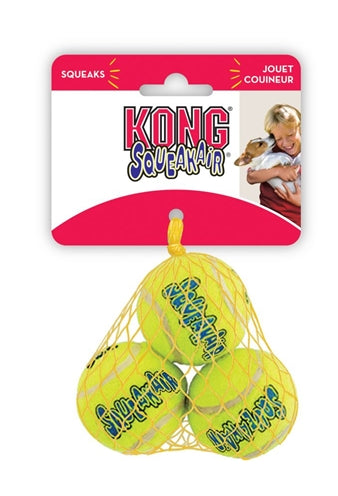 Kong Squeakair tennisbal geel met piep
