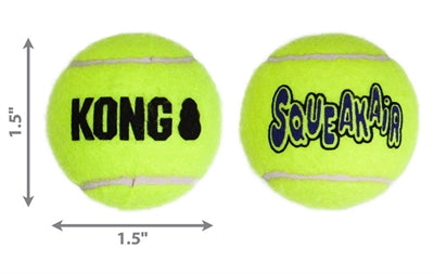 Kong Squeakair tennisbal geel met piep