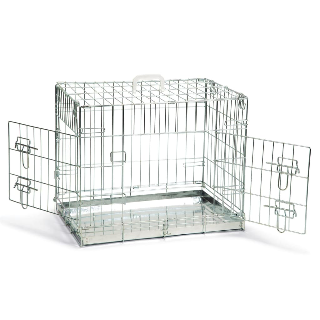 Beeztees Beeztees Hondenbench 62x44x49 cm zilverkleurig