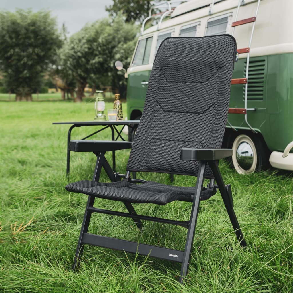 Travellife Travellife Campingstoel inklapbaar luxe Monaco Comfort grijs