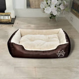 VidaXL Hondenbed bruin en beige XXL