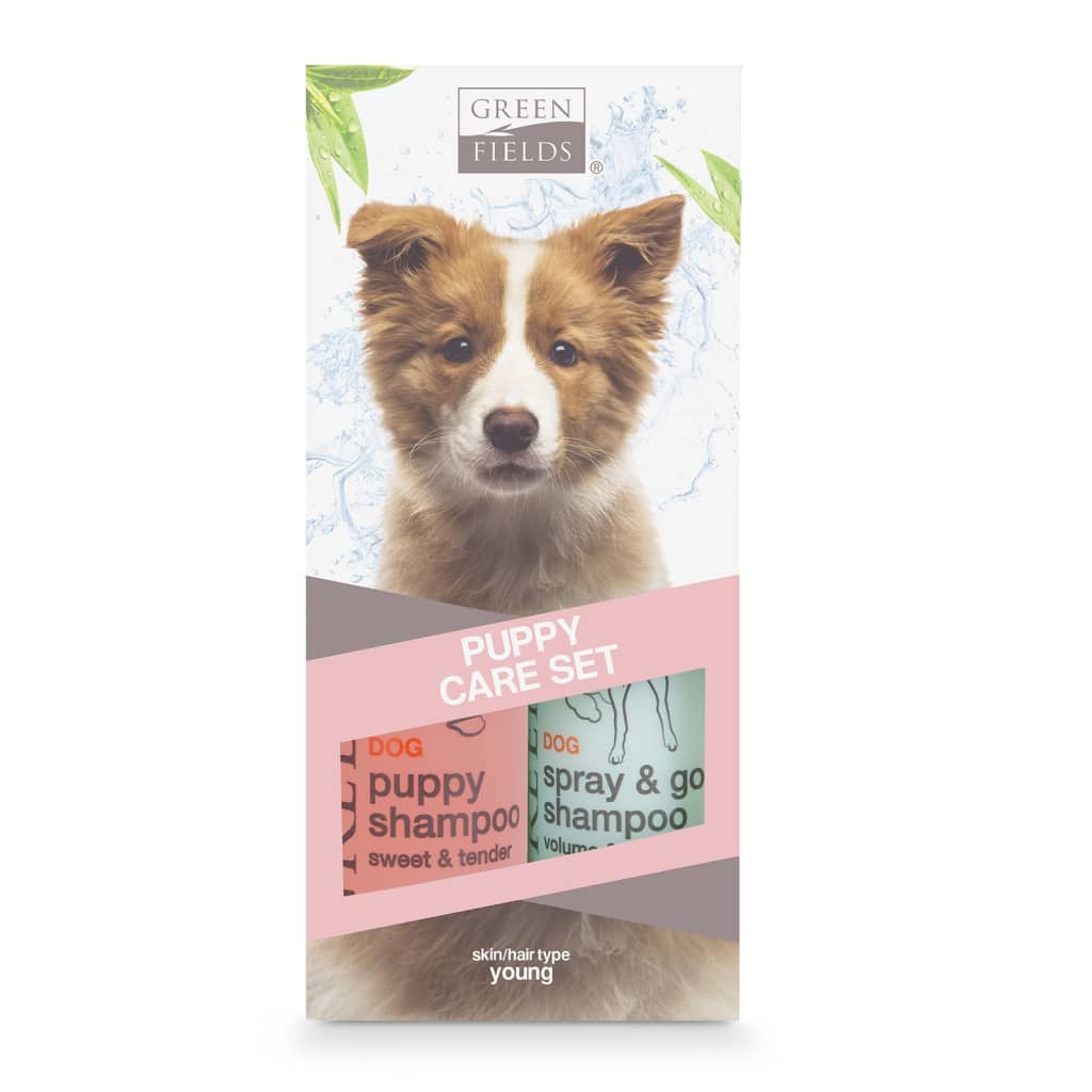 Greenfields Greenfields Puppyverzorgingsset shampoo en spray 2 x 250 ml
