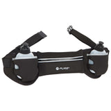 Pure2Improve Pure2Improve Hardloopriem met 2 flesjes zwart en grijs