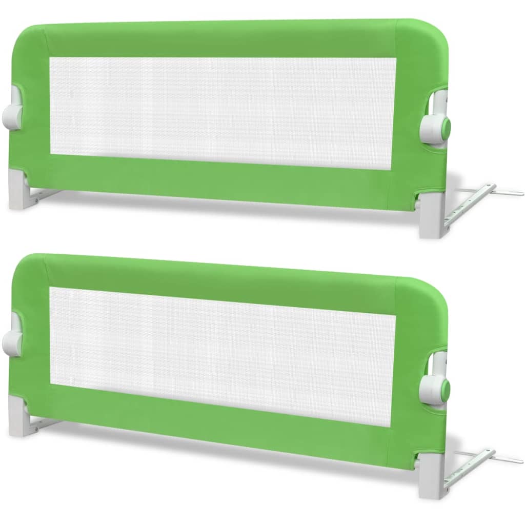 VidaXL Kinderbedhekjes 2 st 102x42 cm groen