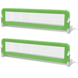 VidaXL Kinderbedhekjes 2 st 150x42 cm groen