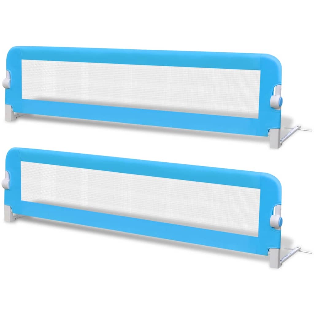 VidaXL Kinderbedhekjes 2 st 150x42 cm blauw