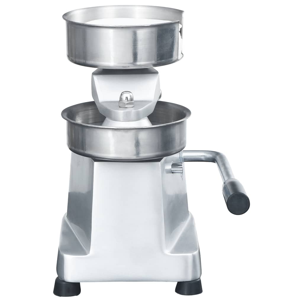 VidaXL Hamburgerpersmachine met 500 scheidingsbladen 13 cm aluminium