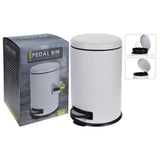 Excellent Houseware Houseware Pedaalemmer met zachtsluitend deksel 20 L matwit