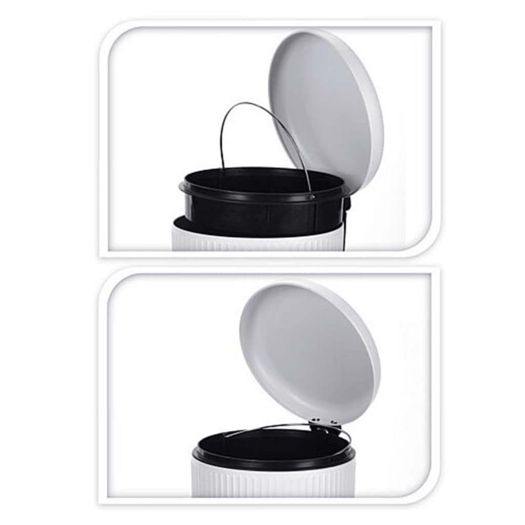 Excellent Houseware Houseware Pedaalemmer met zachtsluitend deksel 20 L matwit