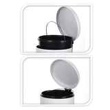 Excellent Houseware Houseware Pedaalemmer met zachtsluitend deksel 20 L matwit