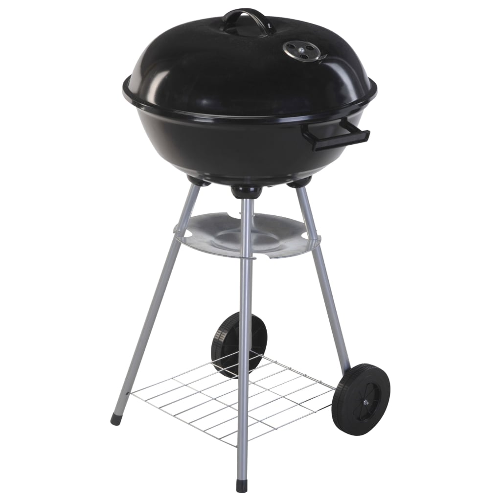 ProGarden ProGarden Kogelbarbecue op wielen 46 cm zwart