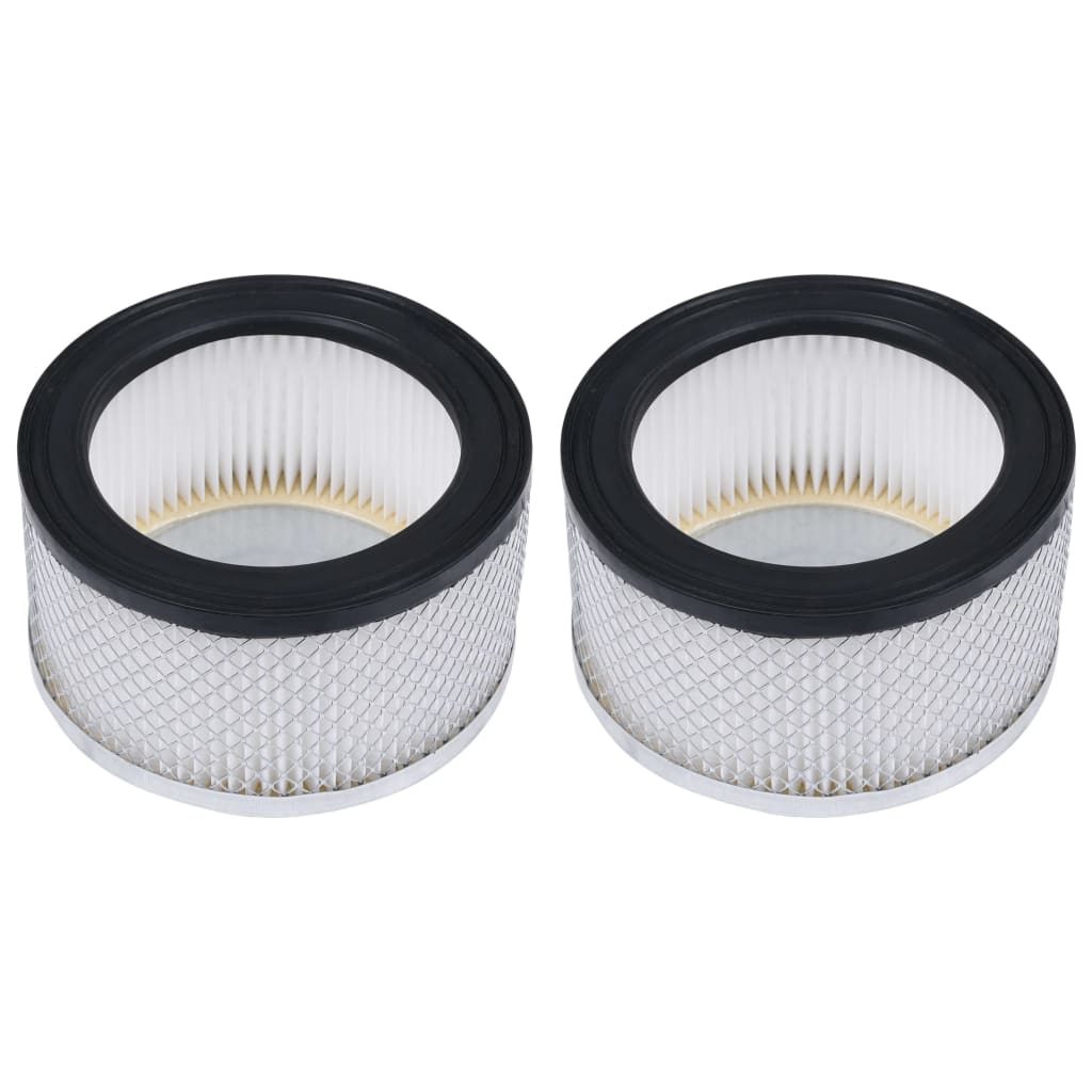 VidaXL HEPA-filters 2 st voor asstofzuigers wasbaar