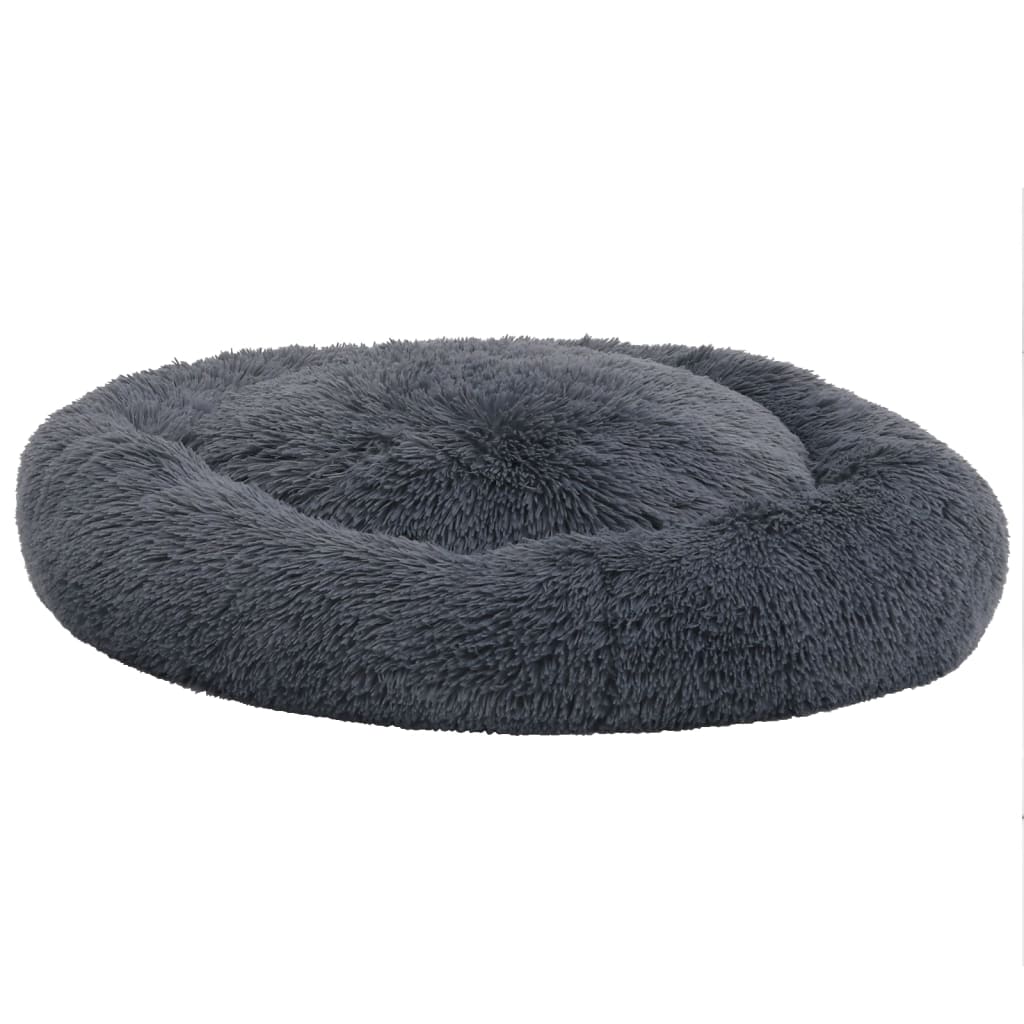VidaXL Honden- kattenkussen wasbaar 90x90x16 cm pluche donkergrijs