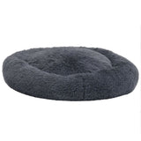 VidaXL Honden- kattenkussen wasbaar 90x90x16 cm pluche donkergrijs