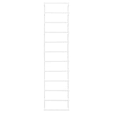 VidaXL Handdoekenrek 24x12x96 cm staal wit
