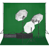 VidaXL Fotostudioset met verlichtingsset en achtergrond