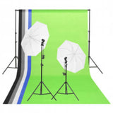 VidaXL Fotostudioset met verlichtingsset, achtergrond en reflector