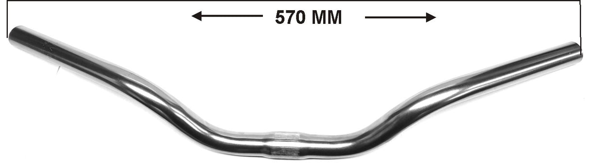 Hzb stuurbocht gebogen staal zilver 57 cm 6200064