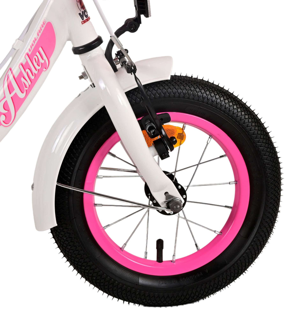 Volare Ashley Kinderfiets Meisjes 12 inch Wit Twee handremmen