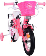 Volare Ashley Kinderfiets Meisjes 12 inch Roze Rood Twee handremmen