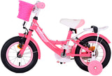 Volare Ashley Kinderfiets Meisjes 12 inch Roze Rood Twee handremmen