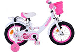 Volare Ashley Kinderfiets Meisjes 14 inch Wit Twee Handremmen