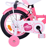 Volare Ashley Kinderfiets Meisjes 14 inch Roze Rood Twee Handremmen
