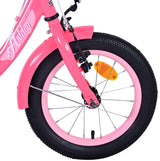 Volare Ashley Kinderfiets Meisjes 14 inch Roze Rood Twee Handremmen