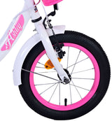 Volare Ashley Kinderfiets Meisjes 14 inch Wit Twee Handremmen