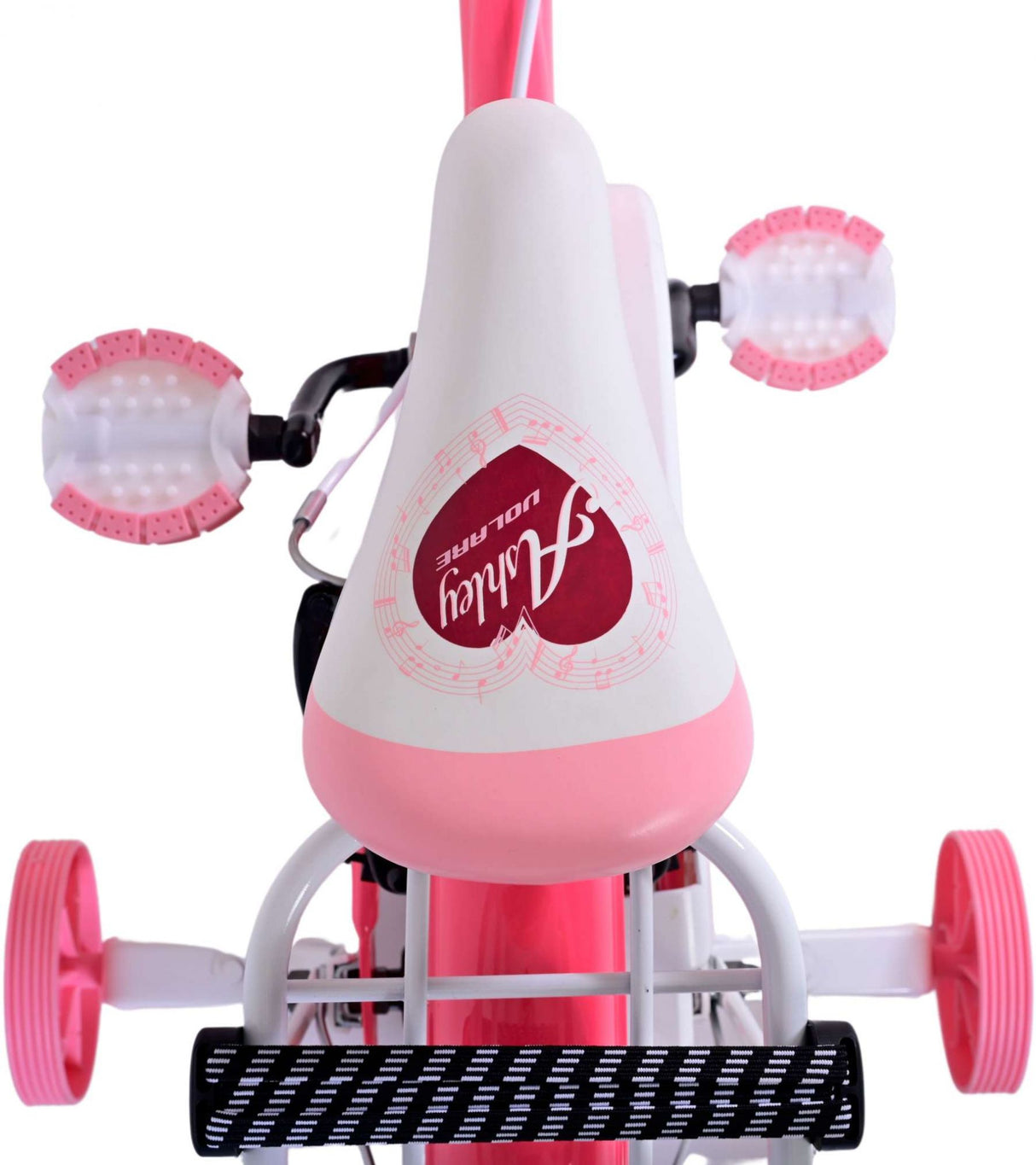 Volare Ashley Kinderfiets Meisjes 14 inch Roze Rood Twee Handremmen