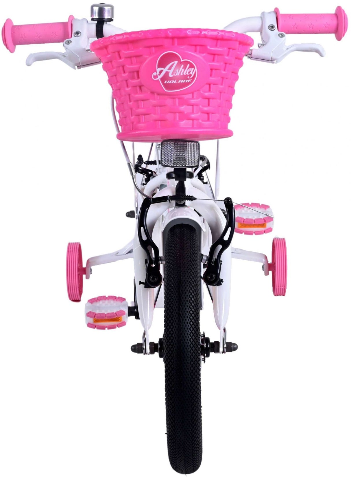 Volare Ashley Kinderfiets Meisjes 14 inch Wit Twee Handremmen