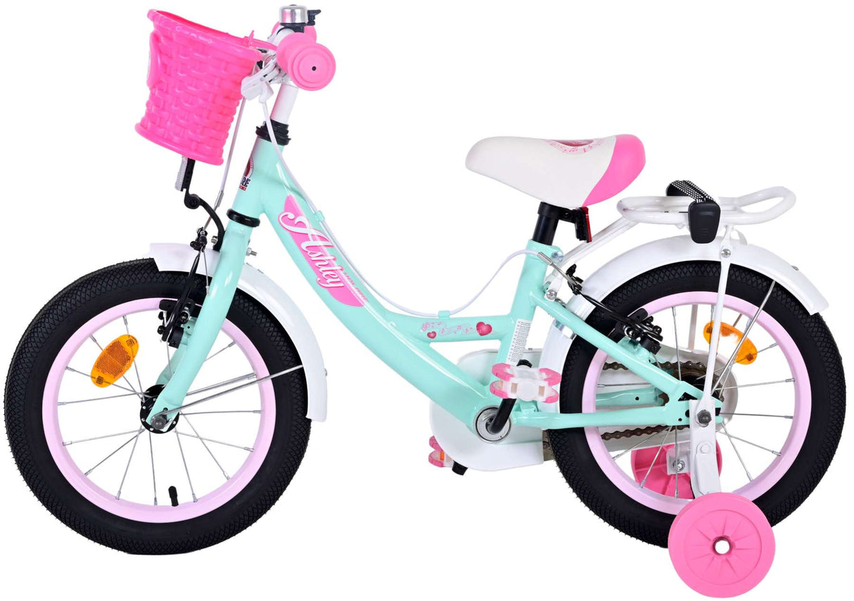 Volare Ashley Kinderfiets Meisjes 14 inch Groen Twee Handremmen