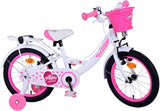 Volare Ashley Kinderfiets Meisjes 16 inch Wit Twee Handremmen