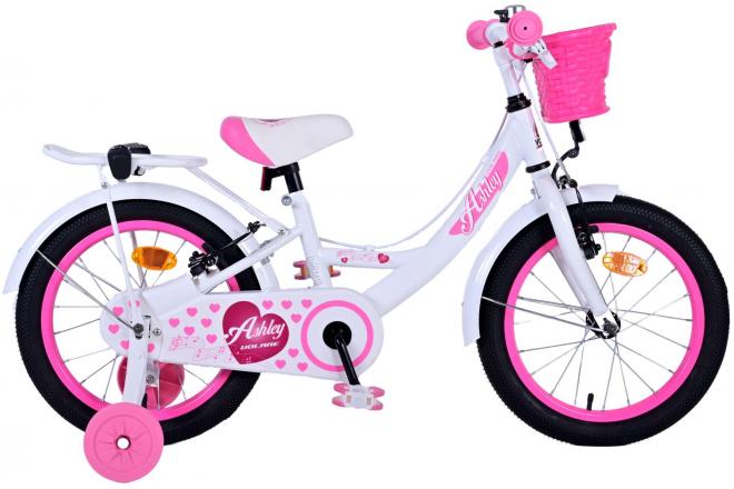 Volare Ashley Kinderfiets Meisjes 16 inch Wit Twee Handremmen