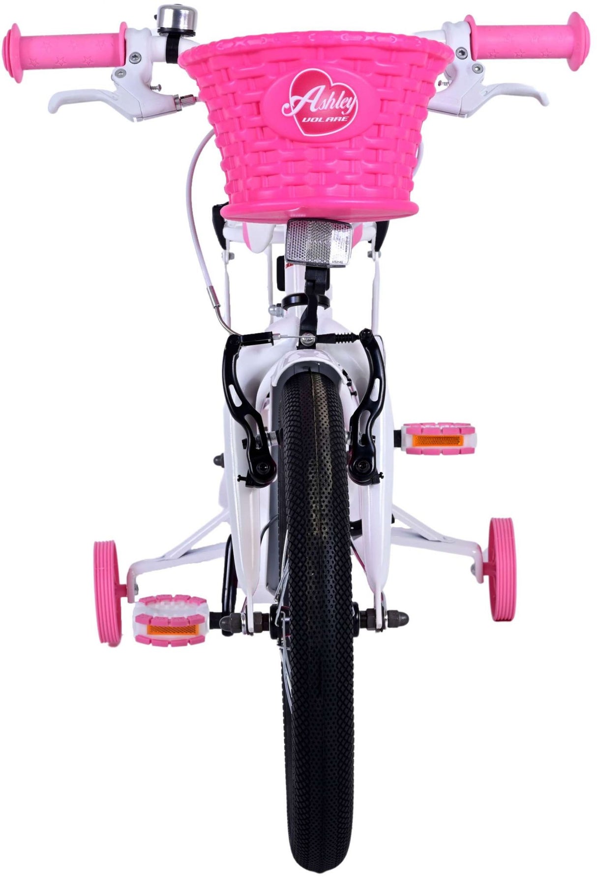 Volare Ashley Kinderfiets Meisjes 16 inch Wit Twee Handremmen