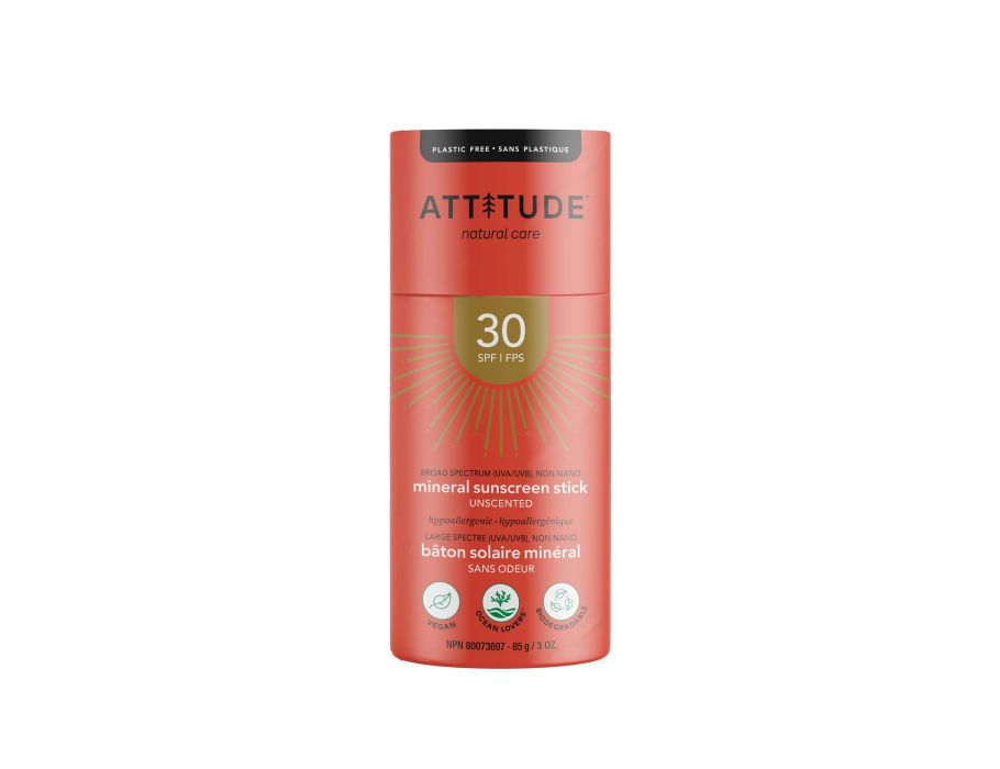 Attitude Zonnebrandstick SPF 30 Ongeparfumeerd