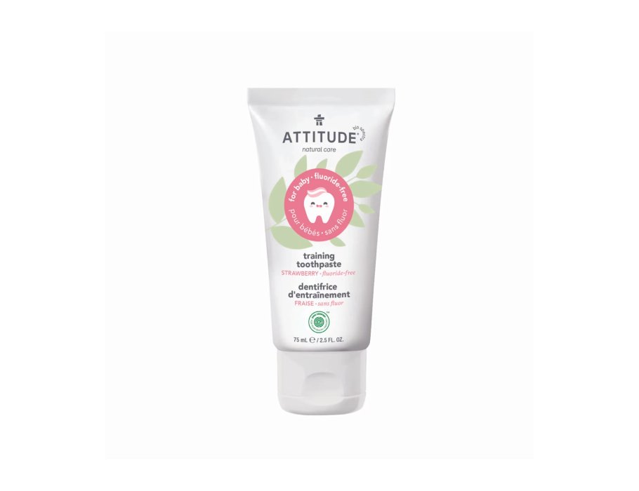 Attitude Trainingtandpasta aardbei zonder fluoride 75ml