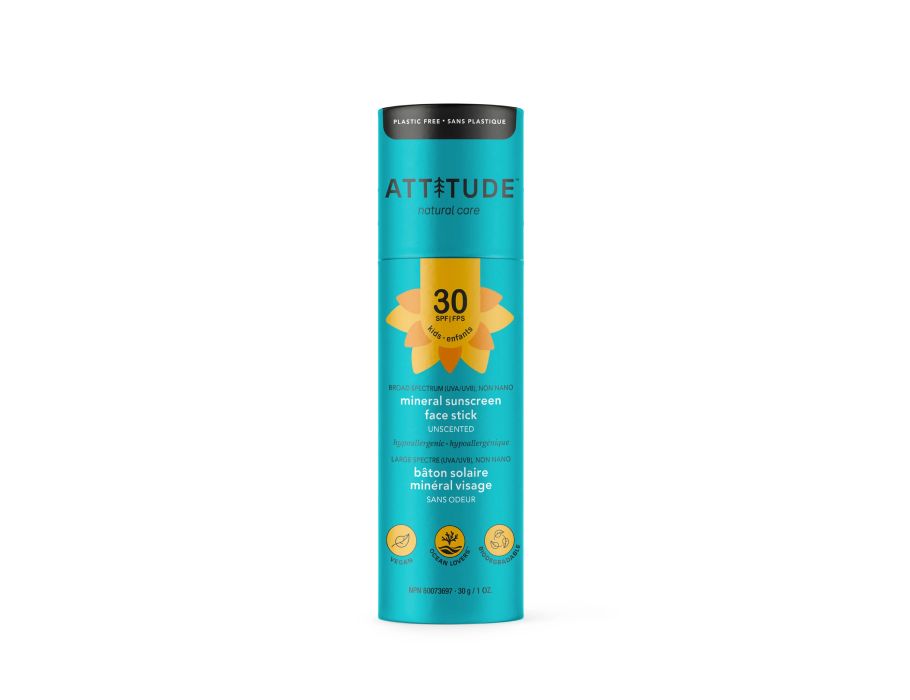 Attitude Zonnebrandstick Baby Kind Gezicht SPF 30 Ongeparfumeerd
