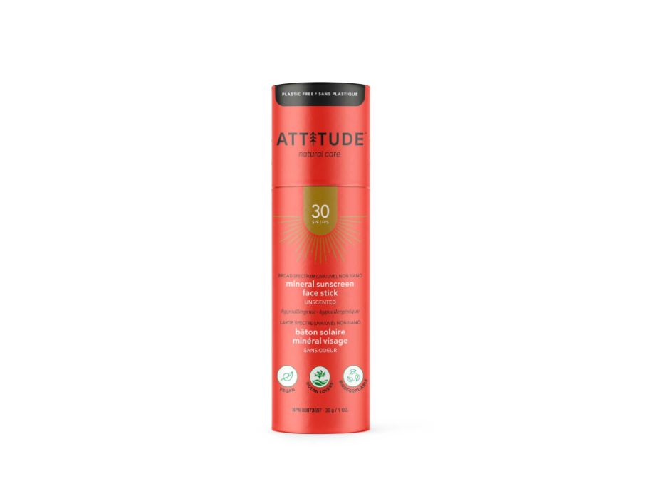 Attitude Zonnebrandstick Gezicht SPF 30 Ongeparfumeerd