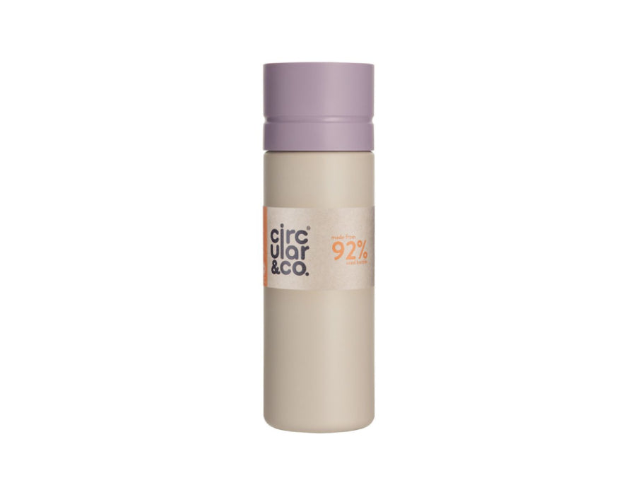 Circular Co. Circular Bottle 600 ml Crème Paars