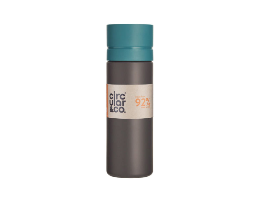 Circular Co. Circular Bottle 600 ml Zwart Groen