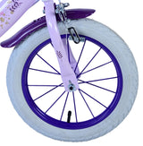 Wish Wish Wish Kinderfiets Meisjes 14 inch Paars Twee handremmen