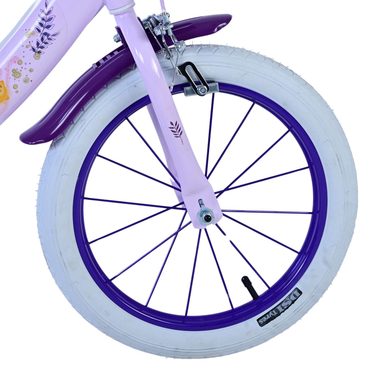 Wish Wish Wish Kinderfiets Meisjes 16 inch Paars Twee handremmen