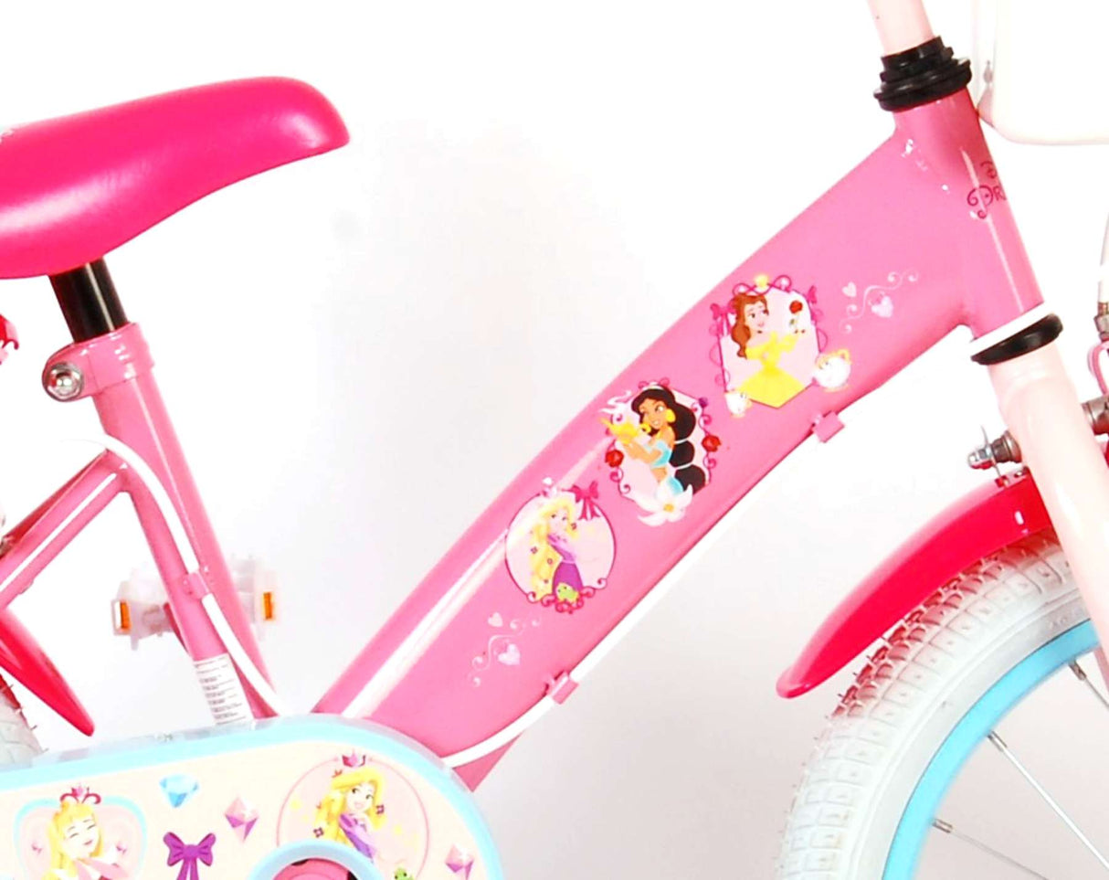 Disney Princess Kinderfiets Meisjes 16 inch Roze Twee Handremmen